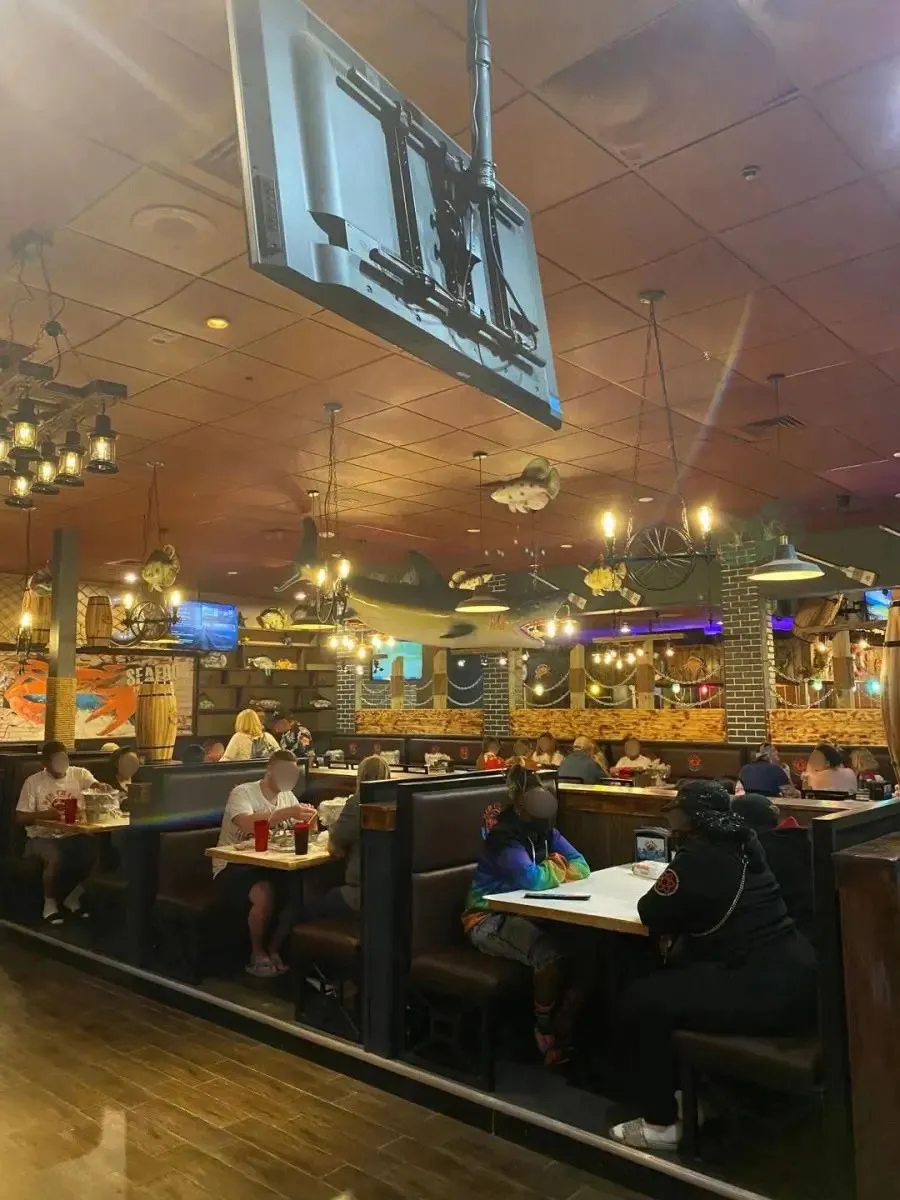 Interior of Red Crab seafood restaurant at Red Crab, an Seafood Restaurant in Port St. Lucie.